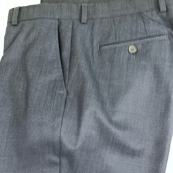 Black Brown Men’s Slacks VGUC size 34Waist and 31.5 Inseam. Navy in colour. - Picture 3 of 14